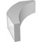 Ekena Millwork 5 1/2-in. W x 16-in. D x 24-in. H Thorton Architectural Grade PVC Knee Brace BRCP055X16X24THR - alternate 2